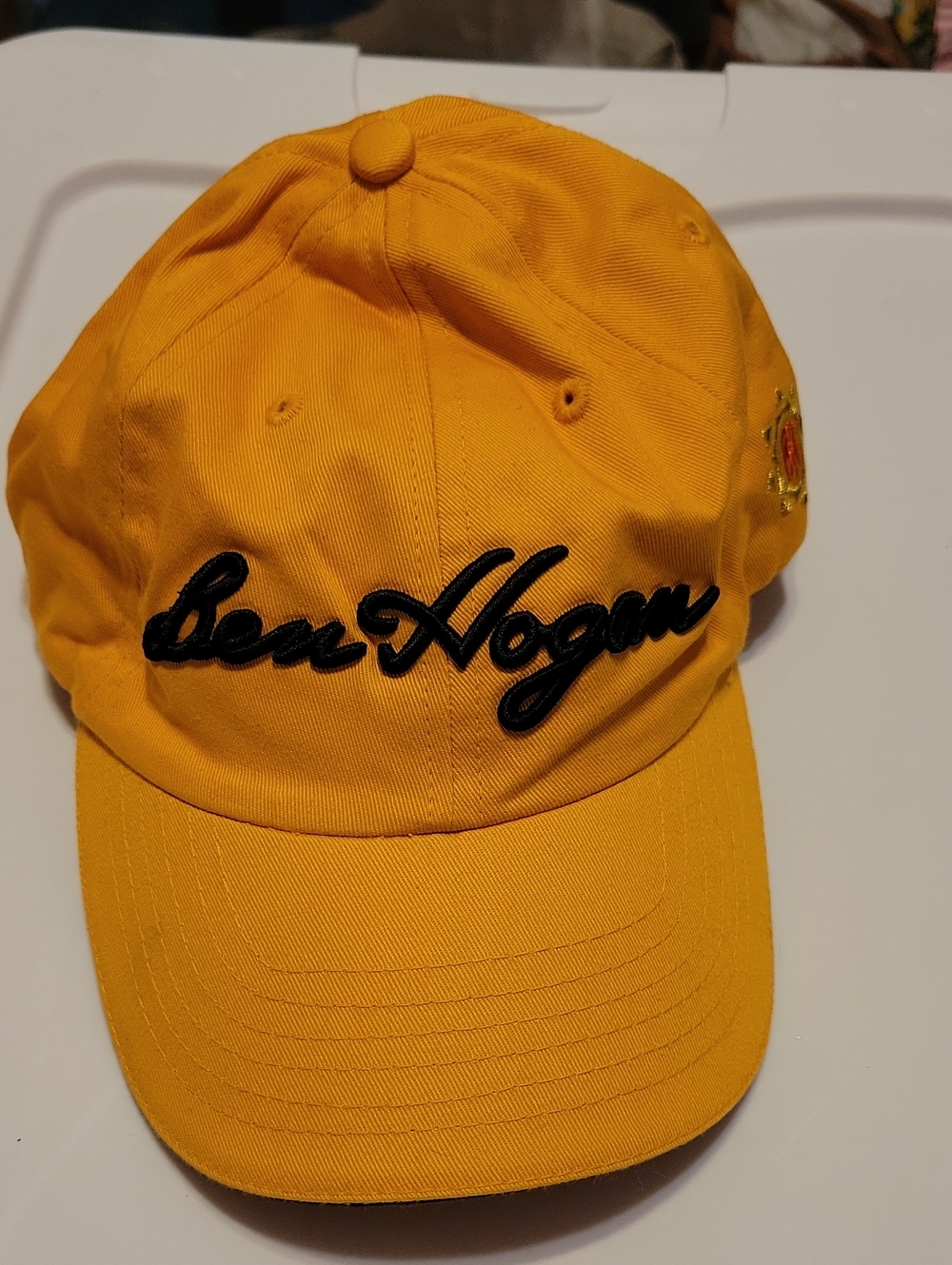 Ben Hogan Golf Bright Yellow Baseball Cap with Black Script